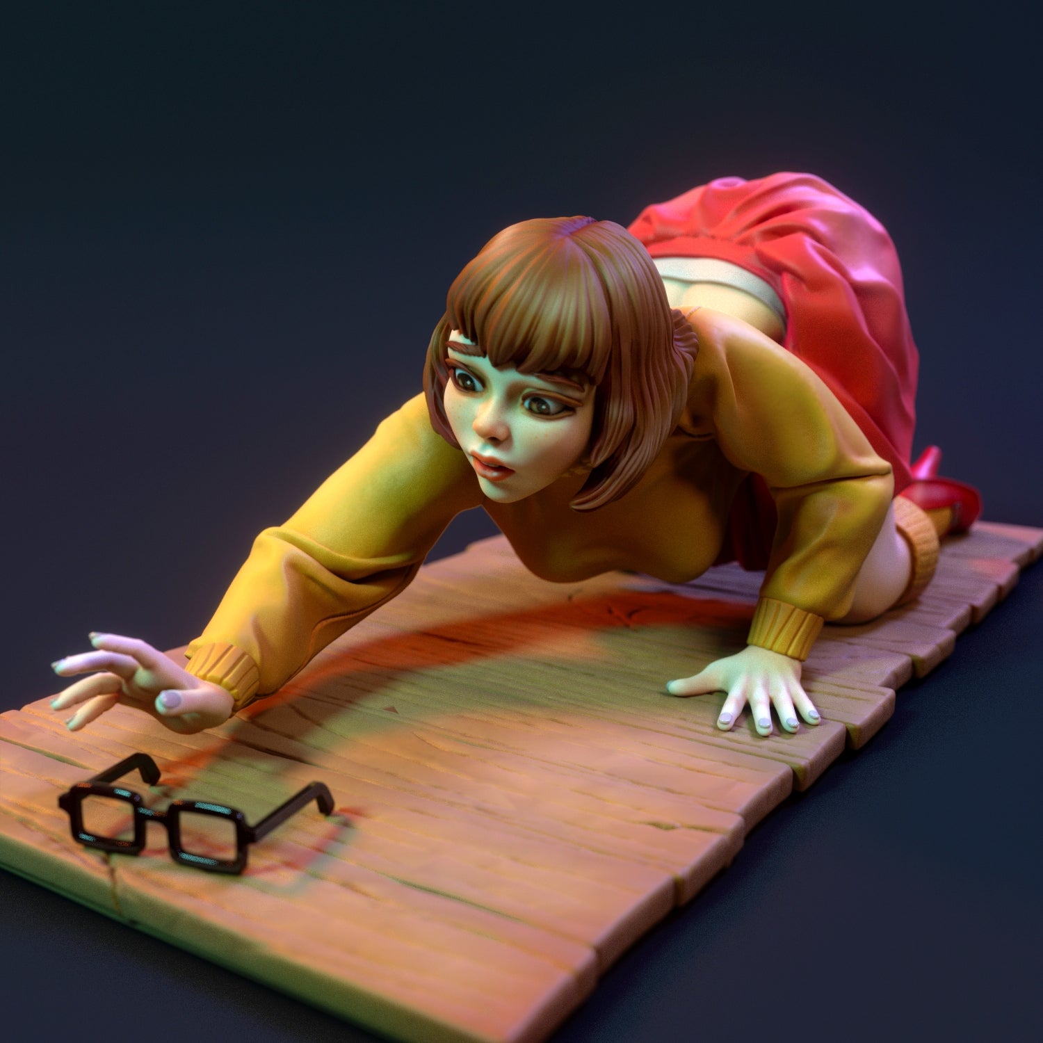 Velma | Pin-Up Statue Fan Art Miniature Unpainted | Torrida Minis