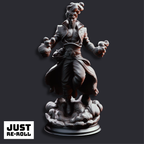 Villam Nitrana Air Elemi Storm Sorcerer - 3D Printed Sorcerer Miniature