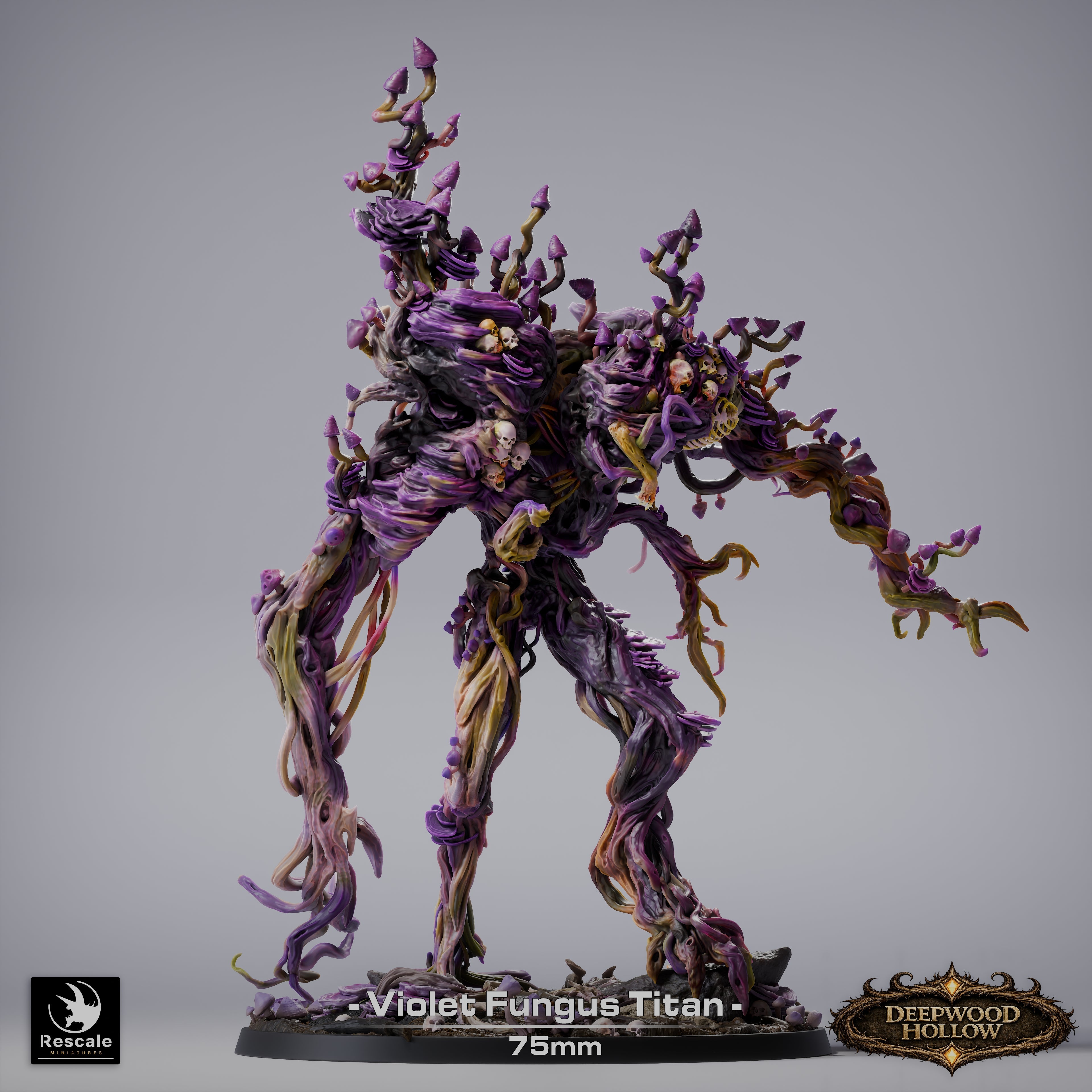 🌿 Violet Fungus Titan | 12K Resin 75mm Monstrous Plant for D&D & RPGs 🍄
