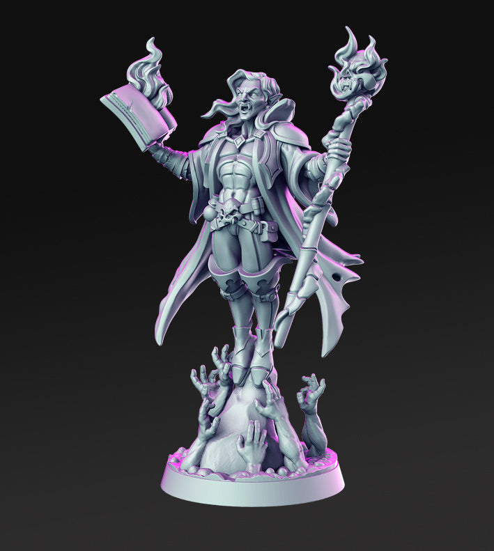 Vampire Lord Vraduul | The Night Under the Bloody Moon | Fantasy Miniature | RN Estudio