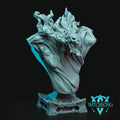Wandering Pyromant Bust | 12K Resin Miniature with Base for D&D, Warhammer AOS & RPGs
