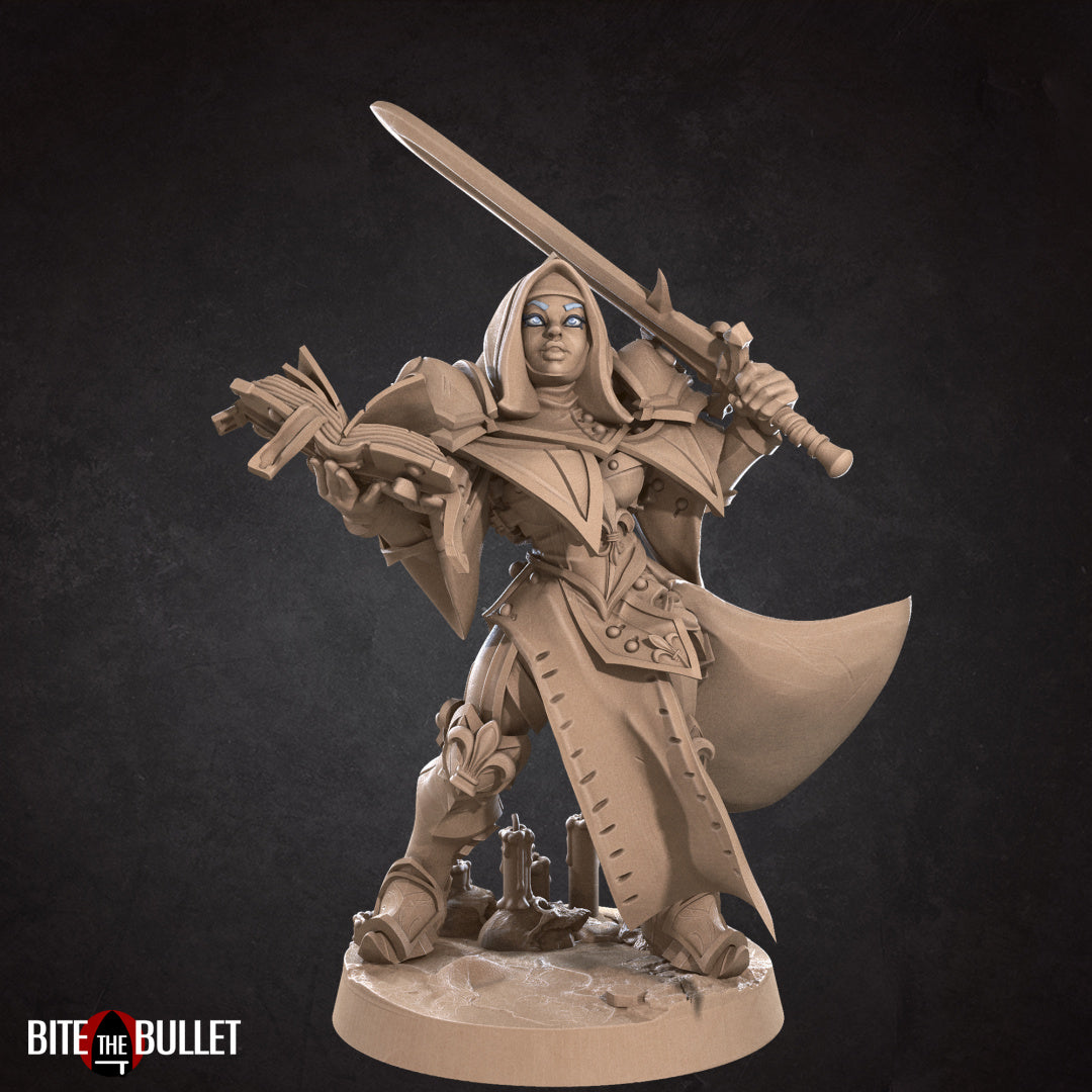 War Sister Adepta Veiled (Sword) | Battle Sisters Part 2 | Fantasy Miniature | Bite the Bullet