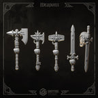 One Handed Melee Weapons | Eternal Crusaders | Conversion Bits For 28mm 32mm Sci-fi Marines