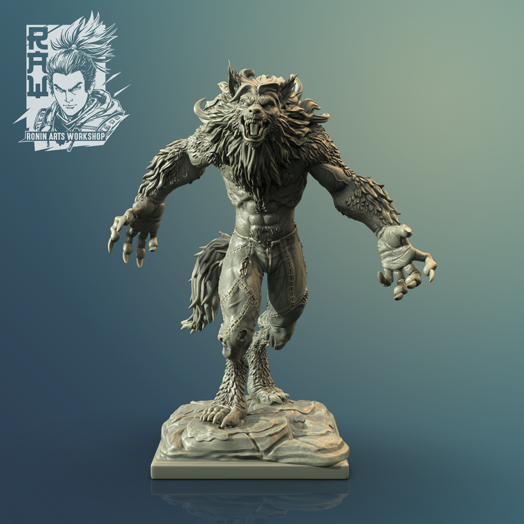 Werewolf Pack | RAW June 22 | Fantasy Miniature | Ronin Arts Workshop
