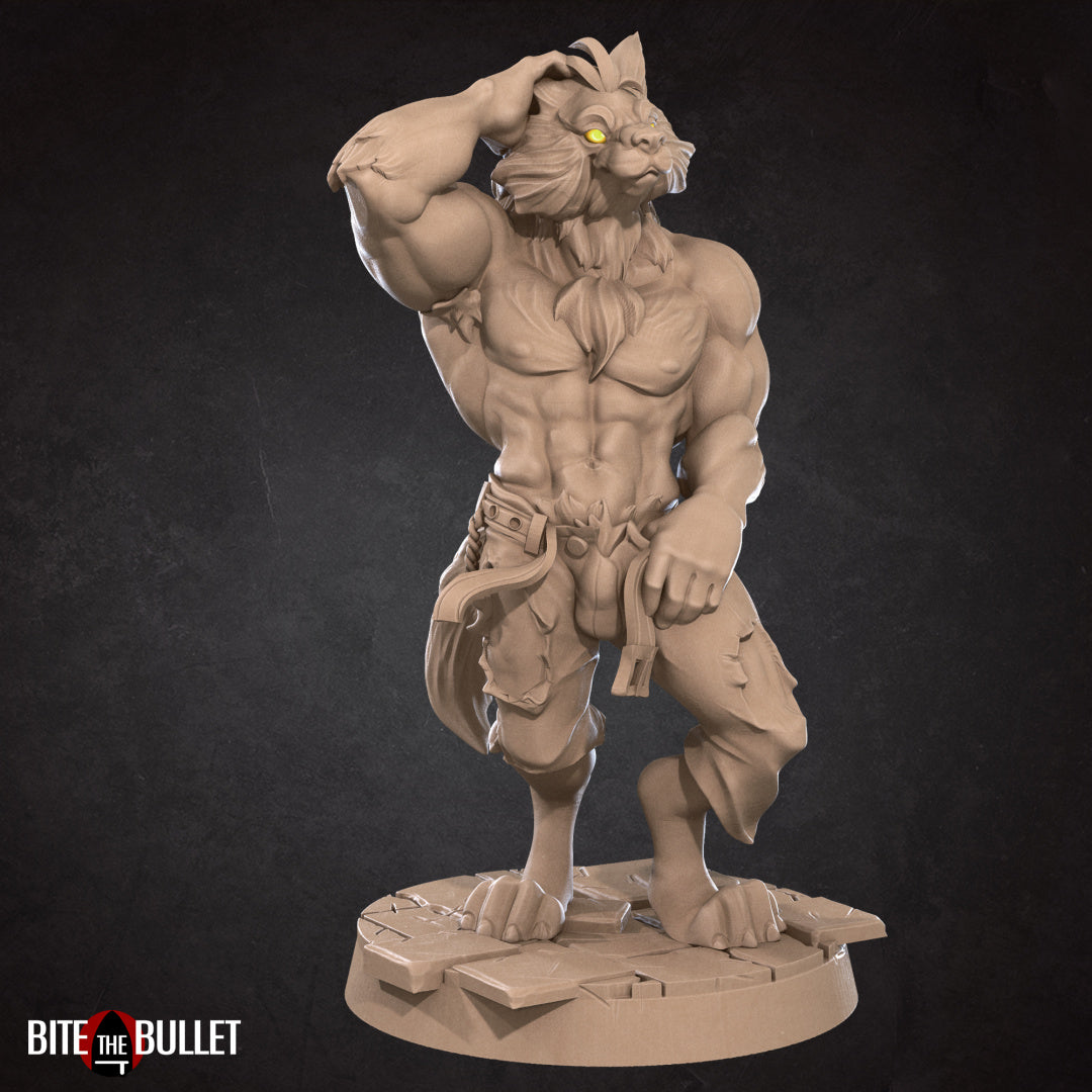 Wolfman Jack Pin-Up | Worgen | Fantasy Miniature | Bite the Bullet