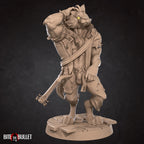 Wolfman Jack Pin-Up | Worgen | Fantasy Miniature | Bite the Bullet