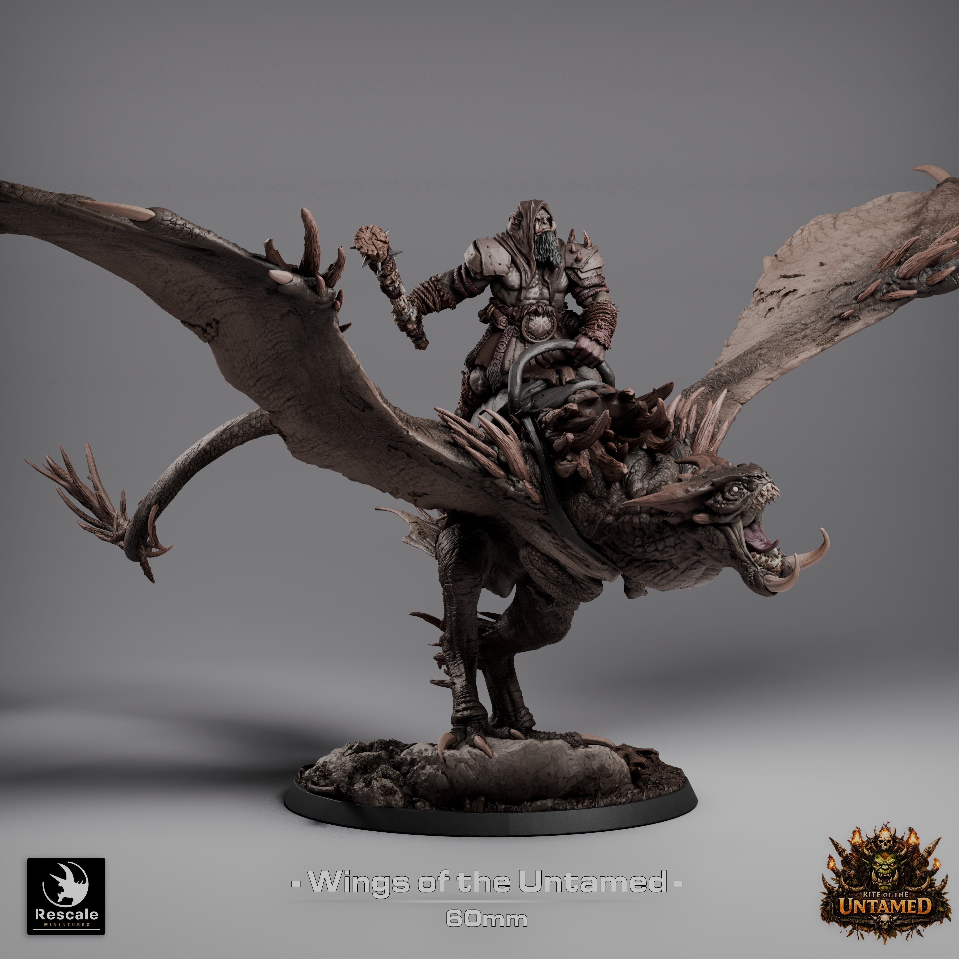 Pack Wyvern: Wings of the Untamed | 12K Resin Monster for D&D & RPGs