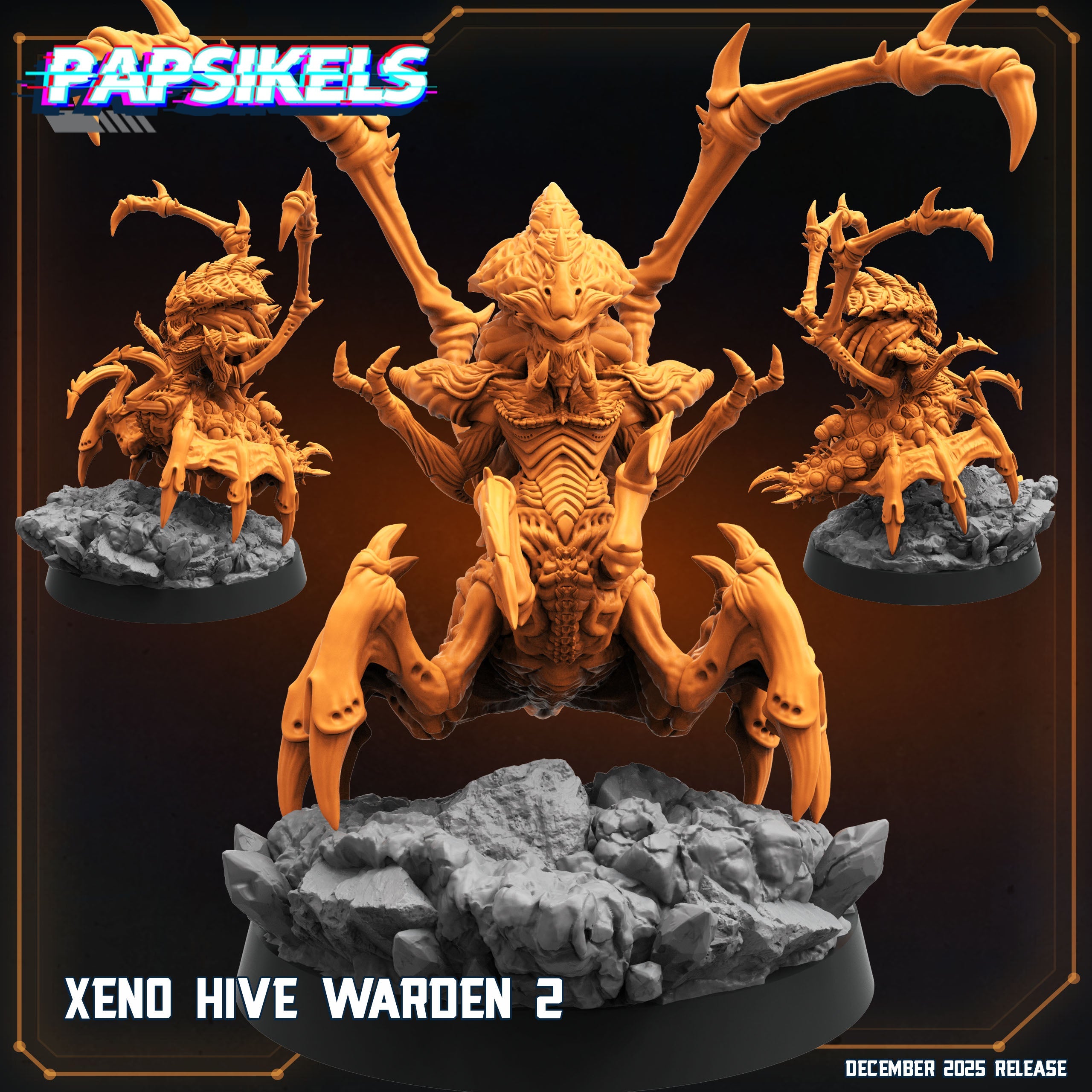 Xeno Hive Wardens | Fireteam Elite Inspired | Papsikels | Hive Wars | 28mm or 32mm Scale | Resin Miniatures