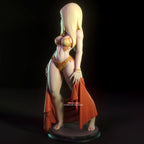 Yellow Sorceress | Pin-Up Statue Fan Art Miniature Unpainted | Torrida Minis