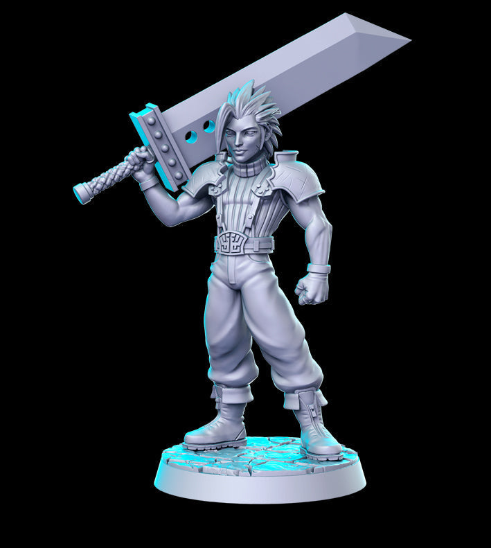 Zack | Classic JRPG Vol 7 | Fantasy Miniature | RN Estudio