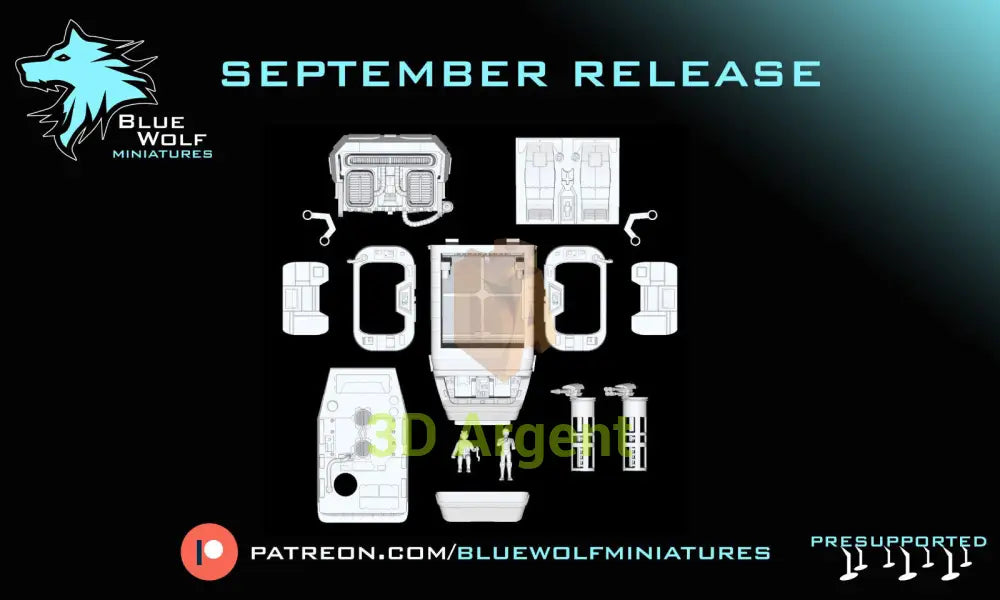 A A5 Speeder Truck Star Wars Legion Compatible 3D Printed BlueWolf Miniatures