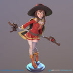 Megu | Pin-Up Statue Fan Art Miniature Unpainted | Dinamuu3D