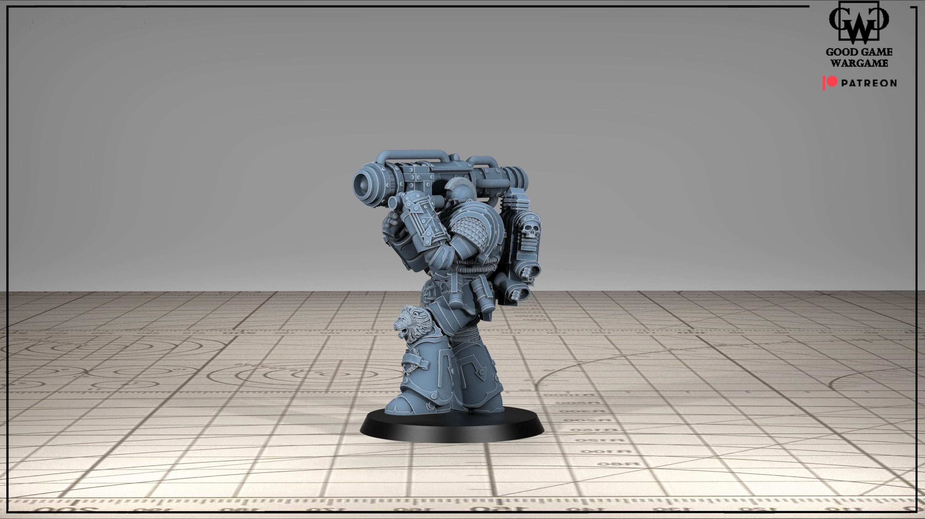 Tonantis Warrior HSQ 1  Thunder Warriors SQ Melee Unit by GGW (5 figures supplied) prebuilt