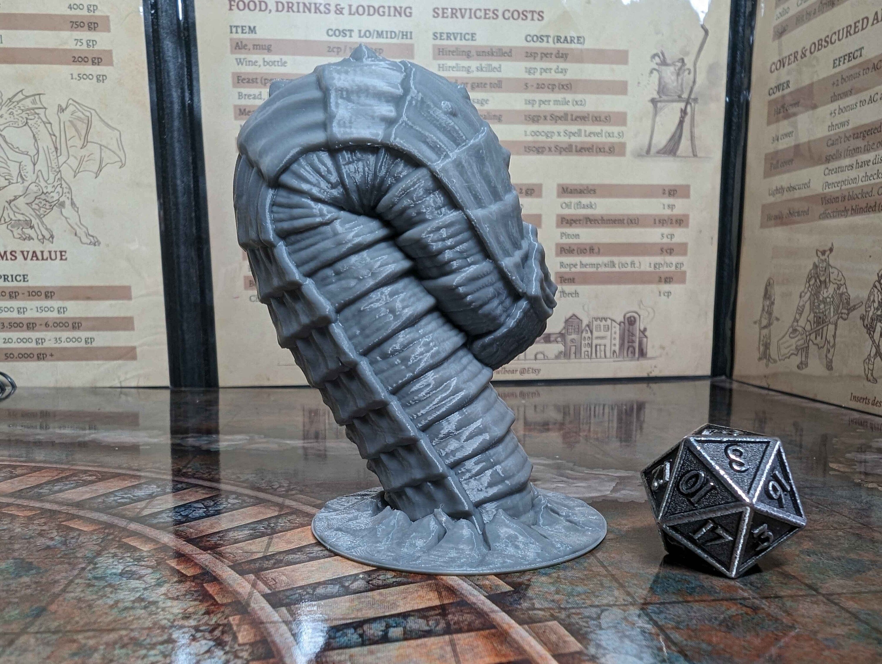 Purple Worm Miniatures for D&D, Pathfinder and TTRPG