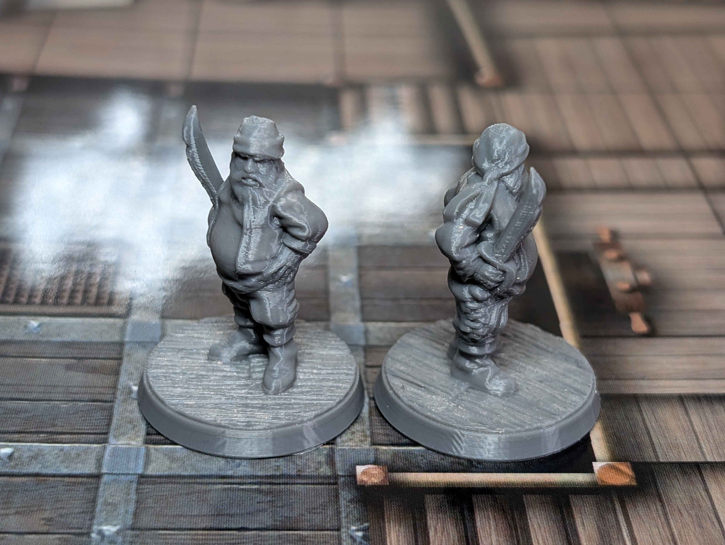 10 Pirate Miniatures for D&D, Pathfinder and TTRPG