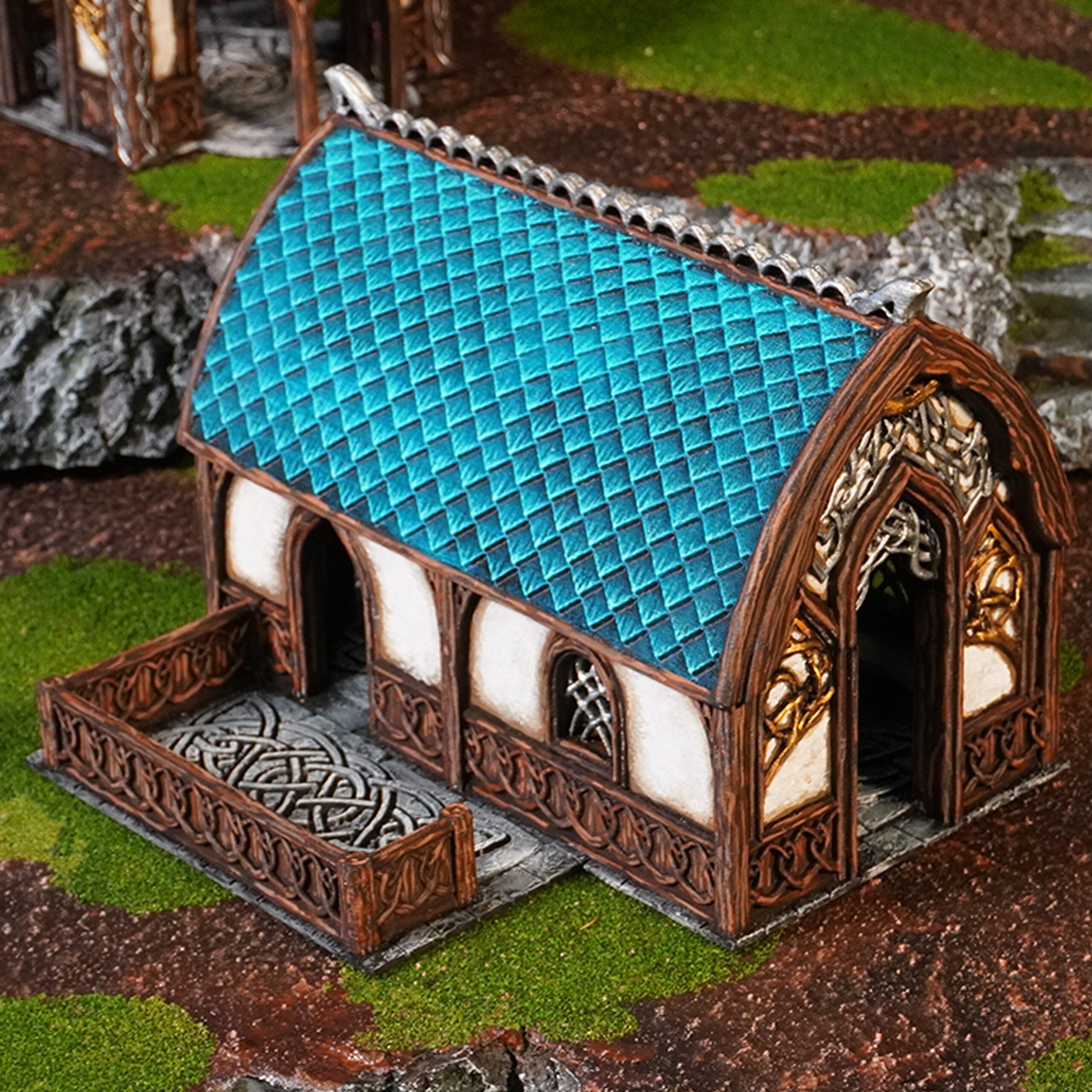 Elven Barracks - 28mm DND/Wargame/RPG Terrain