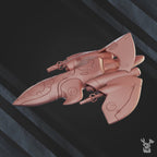 Aconite Heavy Fighter | Dark Space Elves | Grimdark Miniature | DakkaDakka