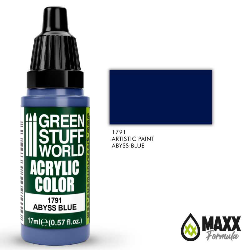 Green Stuff World Acrylic Color Paint - ABYSS BLUE 17ml