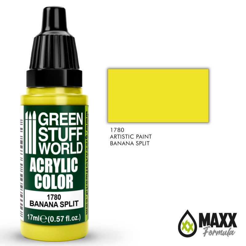 Green Stuff World Acrylic Color Paint - BANANA SPLIT 17ml