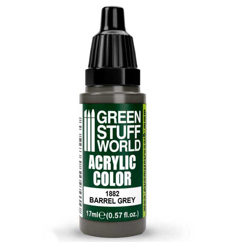 Green Stuff World Acrylic Color Paint - BARREL GREY 17ml