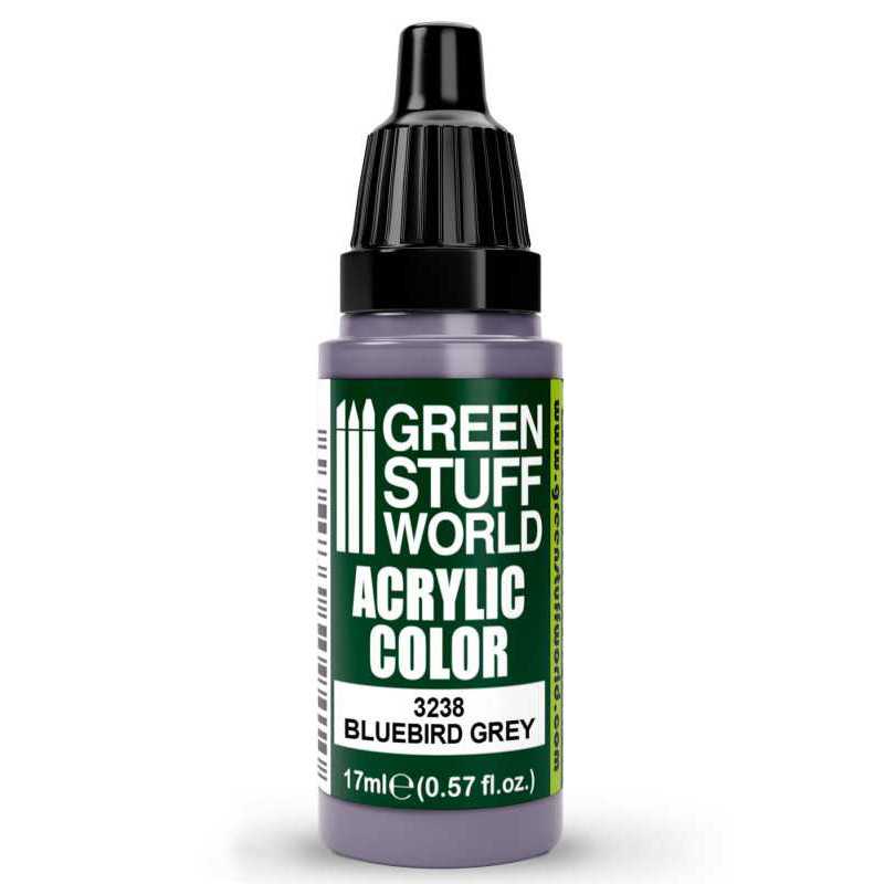 Green Stuff World Acrylic Color Paint - BLUEBIRD GREY 17ml