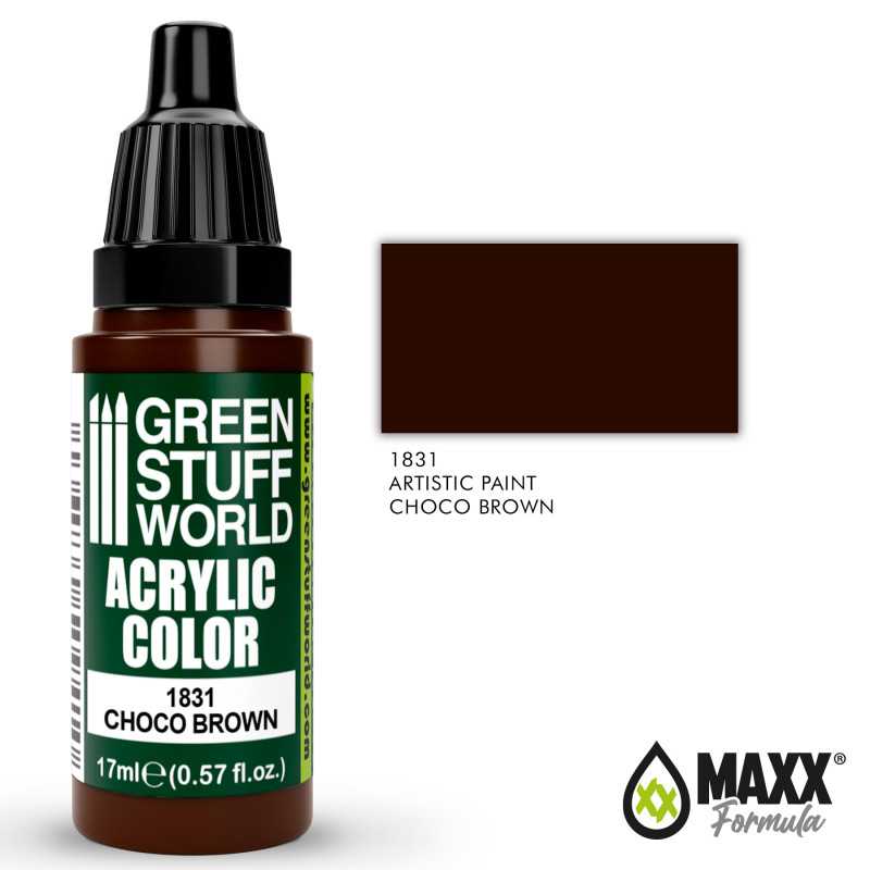 Green Stuff World Acrylic Color Paint - CHOCO BROWN 17ml