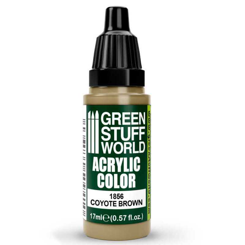 Green Stuff World Acrylic Color Paint - COYOTE BROWN 17ml