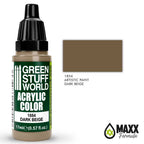 Green Stuff World Acrylic Color Paint - DARK BEIGE 17ml