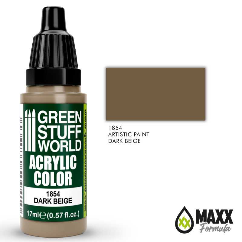Green Stuff World Acrylic Color Paint - DARK BEIGE 17ml