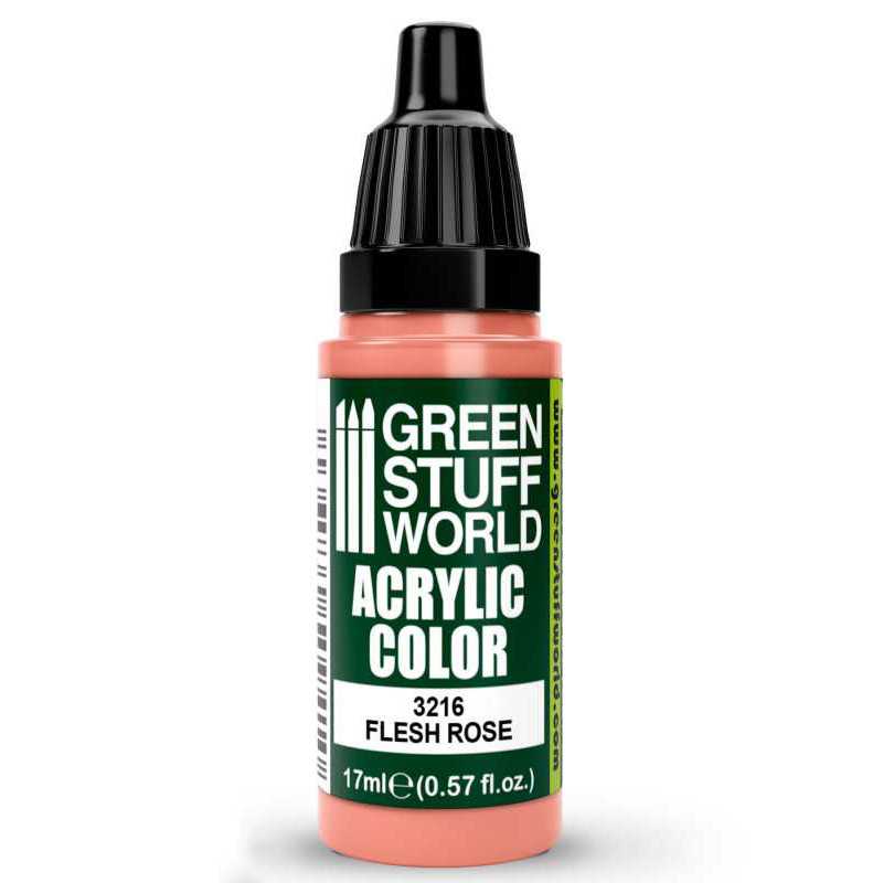 Green Stuff World Acrylic Color Paint - FLESH ROSE 17ml