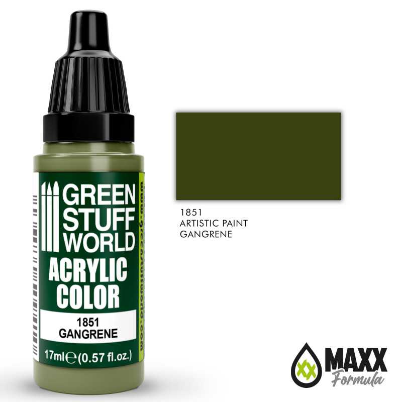 Green Stuff World Acrylic Color Paint - GANGRENE 17ml
