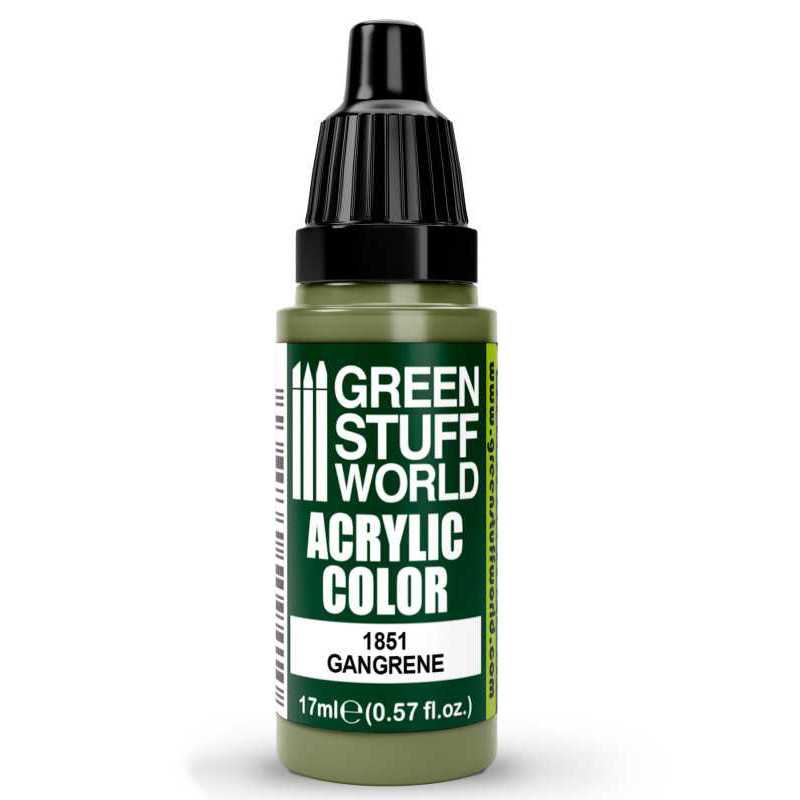 Green Stuff World Acrylic Color Paint - GANGRENE 17ml