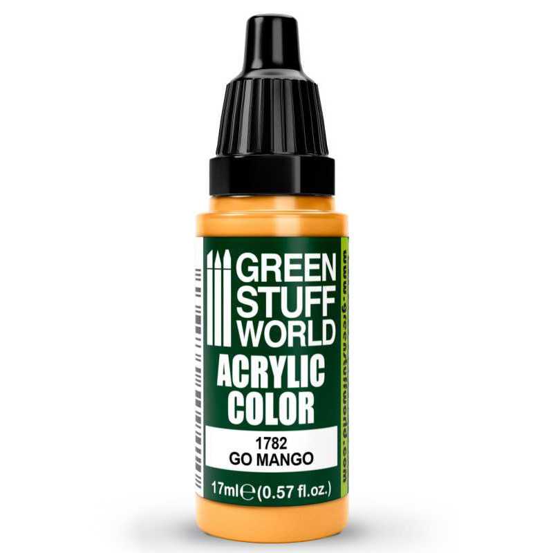 Green Stuff World Acrylic Color Paint - GO MANGO 17ml