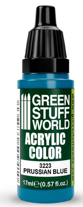 Green Stuff World Acrylic Color Paint - PRUSSIAN BLUE 17ml