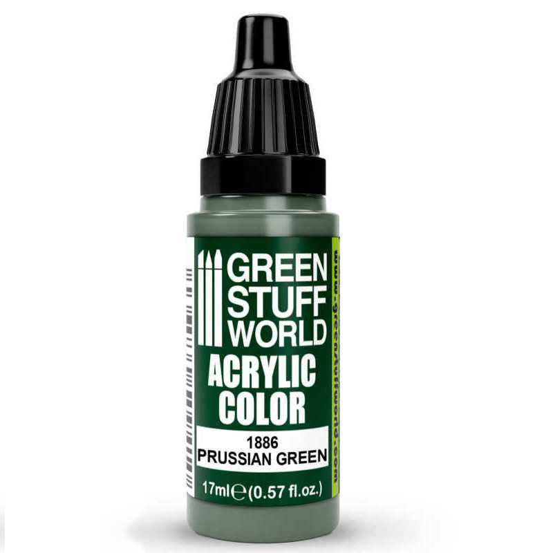 Green Stuff World Acrylic Color Paint - PRUSSIAN GREEN 17ml