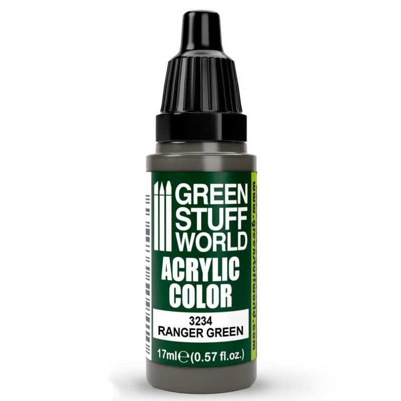Green Stuff World Acrylic Color Paint - RANGER GREEN 17ml