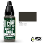 Green Stuff World Acrylic Color Paint - RANGER GREEN 17ml