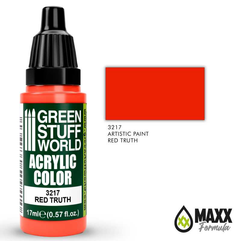 Green Stuff World Acrylic Color Paint - RED TRUTH 17ml