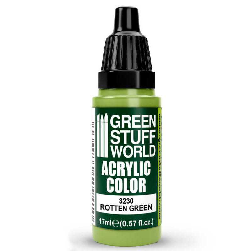 Green Stuff World Acrylic Color Paint - ROTTEN GREEN 17ml