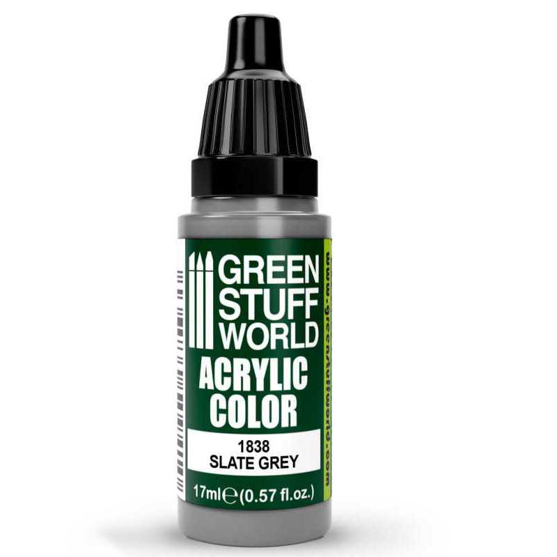 Green Stuff World Acrylic Color Paint - SLATE GREY 17ml
