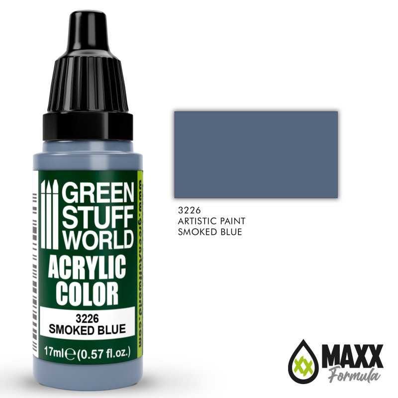 Green Stuff World Acrylic Color Paint - SMOKED BLUE 17ml