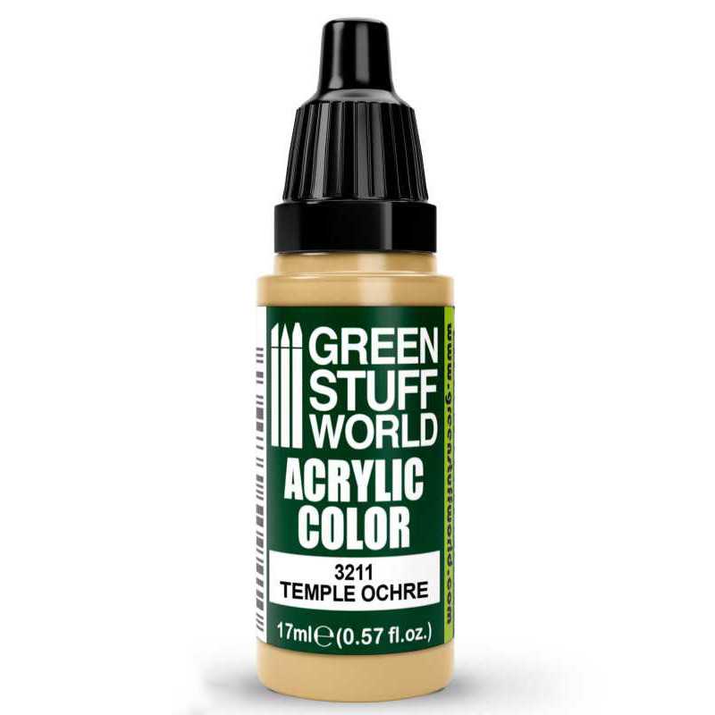 Green Stuff World Acrylic Color Paint - TEMPLE OCHRE 17ml
