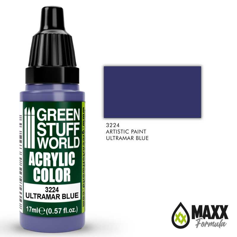 Green Stuff World Acrylic Color Paint - ULTRAMAR BLUE 17ml