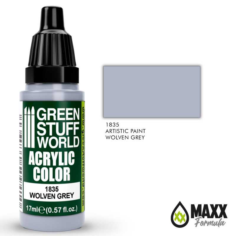 Green Stuff World Acrylic Color Paint - WOLVEN GREY 17ml