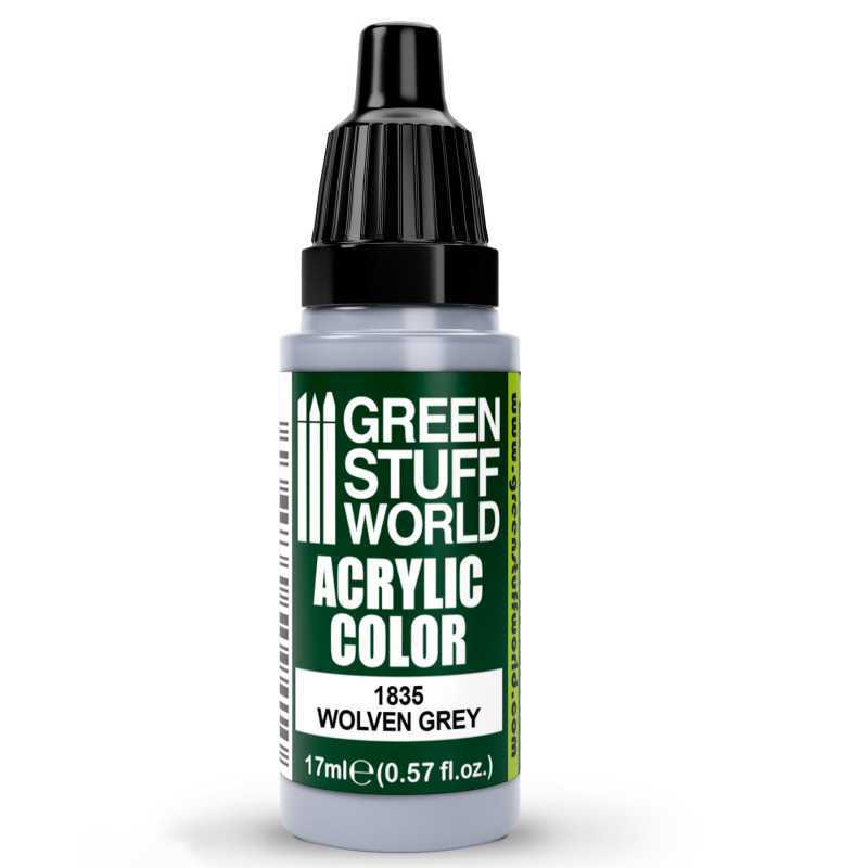 Green Stuff World Acrylic Color Paint - WOLVEN GREY 17ml