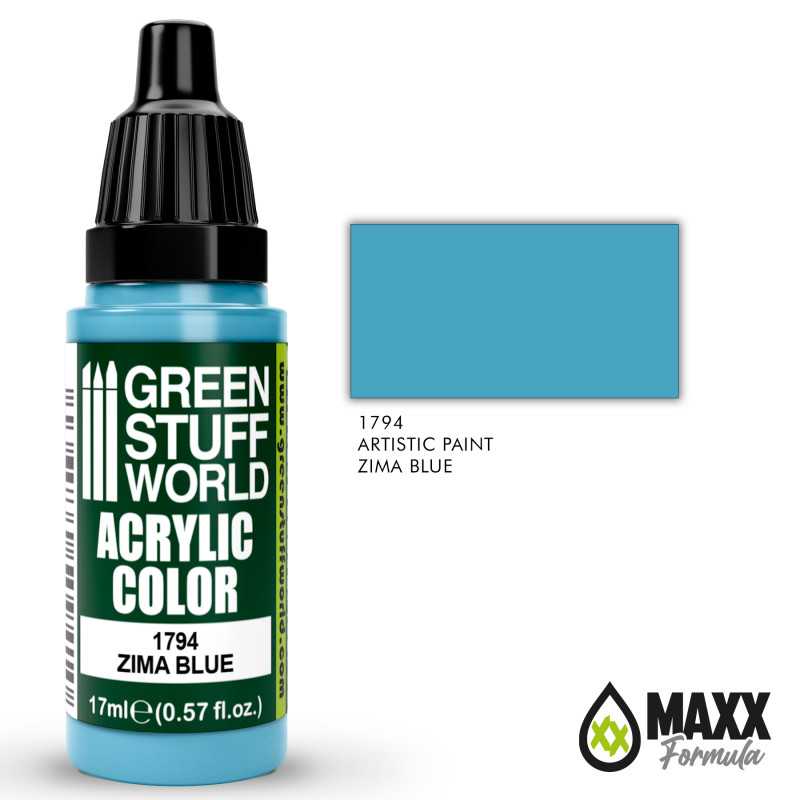 Green Stuff World Acrylic Color Paint - ZIMA BLUE 17ml