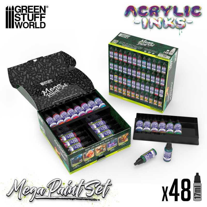 Green Stuff World Acrylic Dipping Ink Mega Paint Set