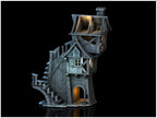 Ruined Tower House - 28mm DND/Wargame/RPG Terrain