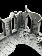 Medium Infected Ruins Terrain Sci Fi Tabletop Scenery 3D Printed 2 pcs