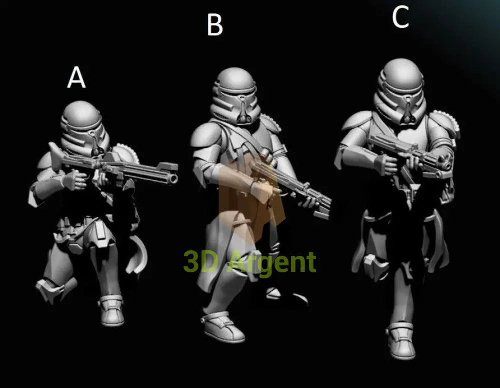 Airbourne Clone Troopers- Star Wars Legion 3D Printed Resin BlueWolf Miniatures
